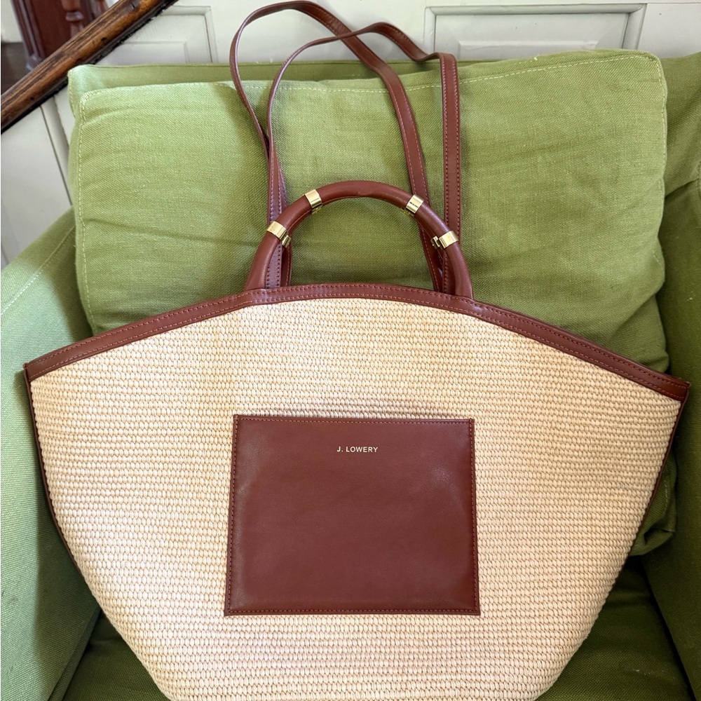 J lowery raffia tote